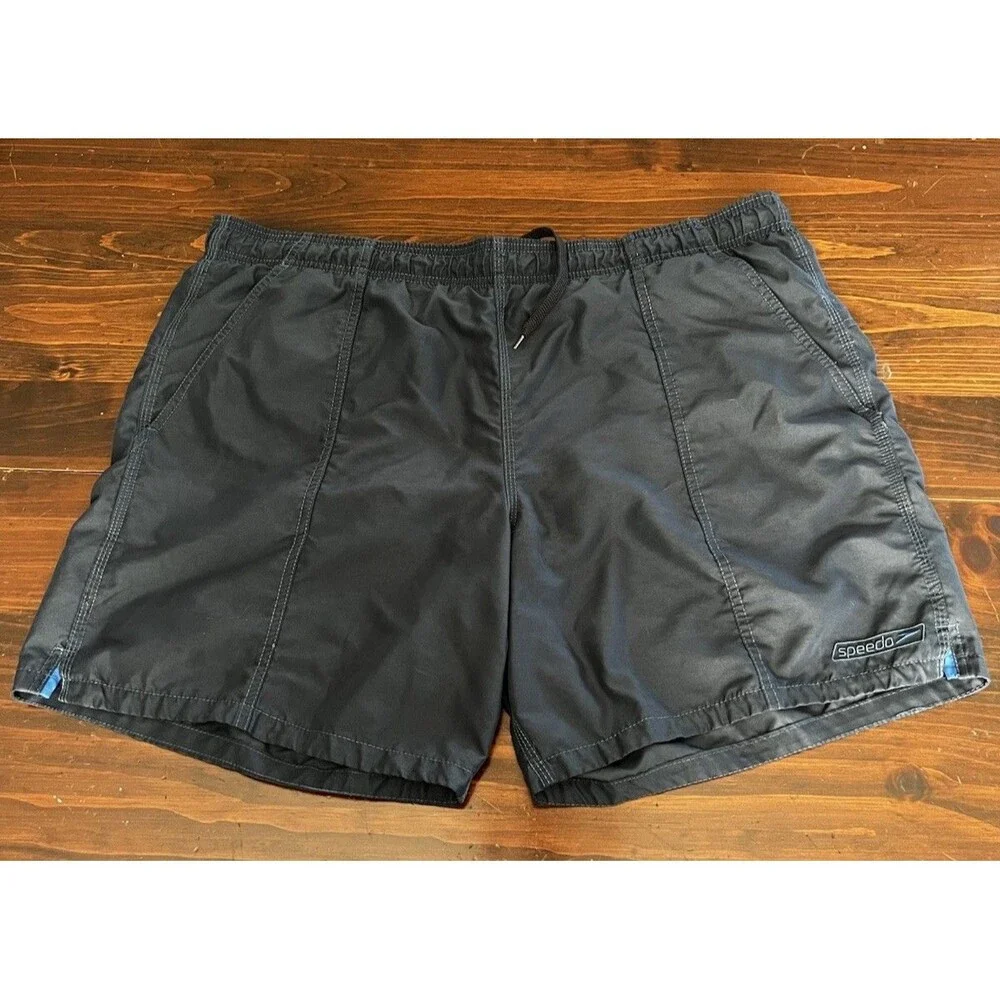 Speedo Men’s Swimwear XL Navy Blue Swim Trunks